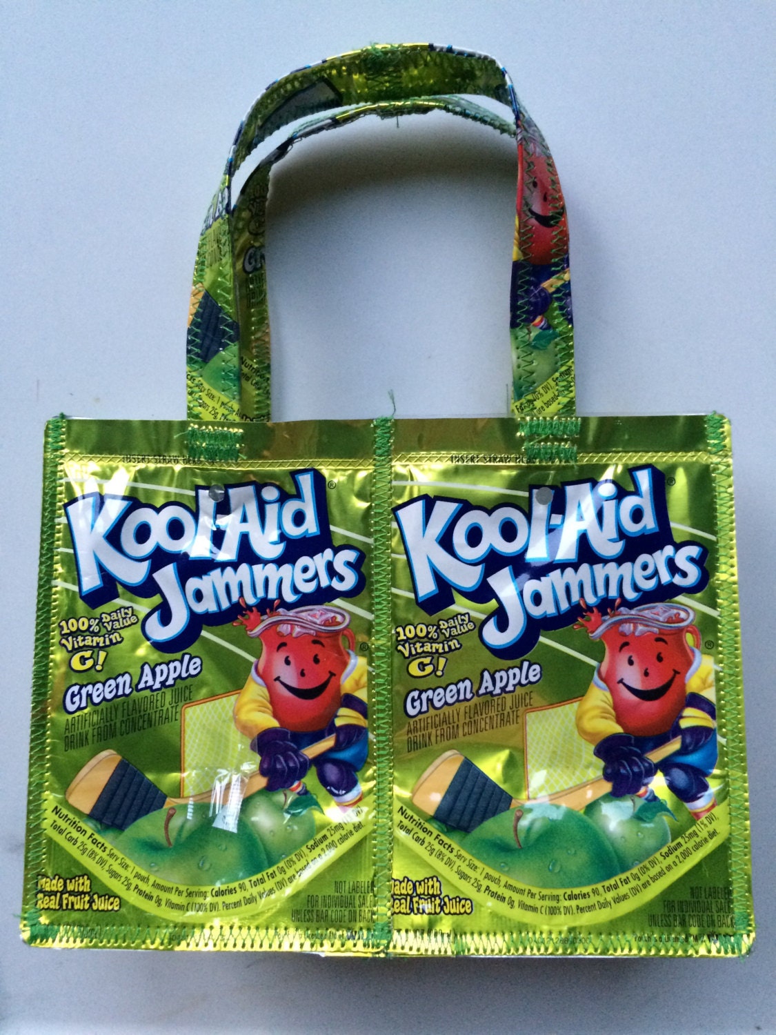 Small KoolAid Jammers Purse Green Apple by PouchPurses on Etsy