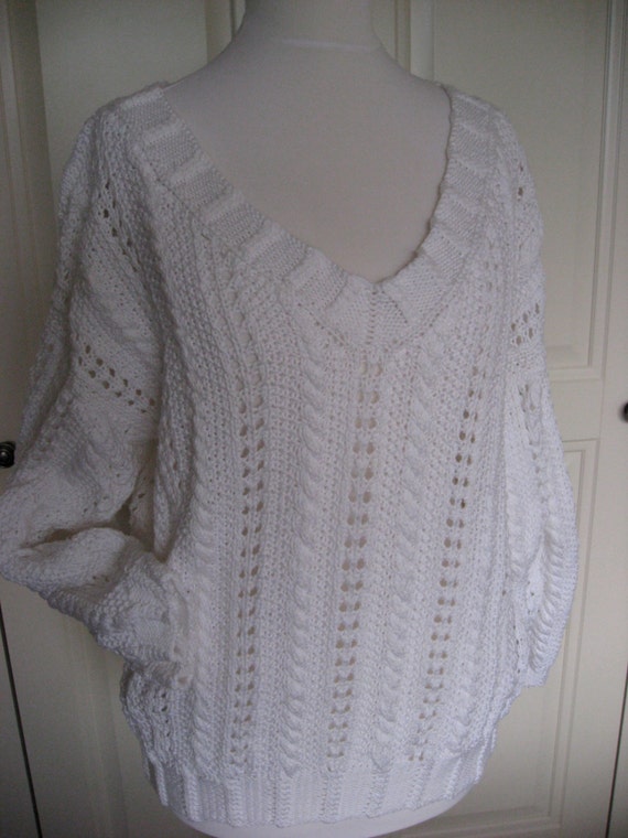 white jumper v neck