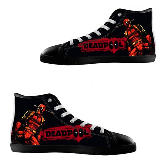 Deadpool Shoes High Top Canvas Casual Men and by yushoesnyaris