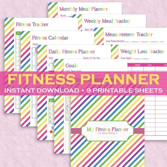 Health And Fitness Printable Planner