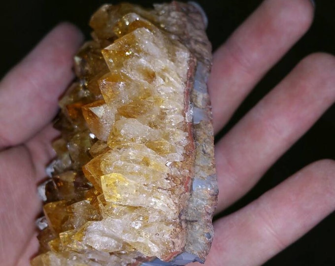 Citrine Crystal Cluster from Brazil- Deep Orange 4 inch cluster Citrine Crystal \ Raw Citrine \ Healing Stone \ Natural Citrine \ Citrine