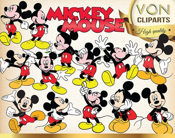 etsy mickey mouse clipart - photo #26