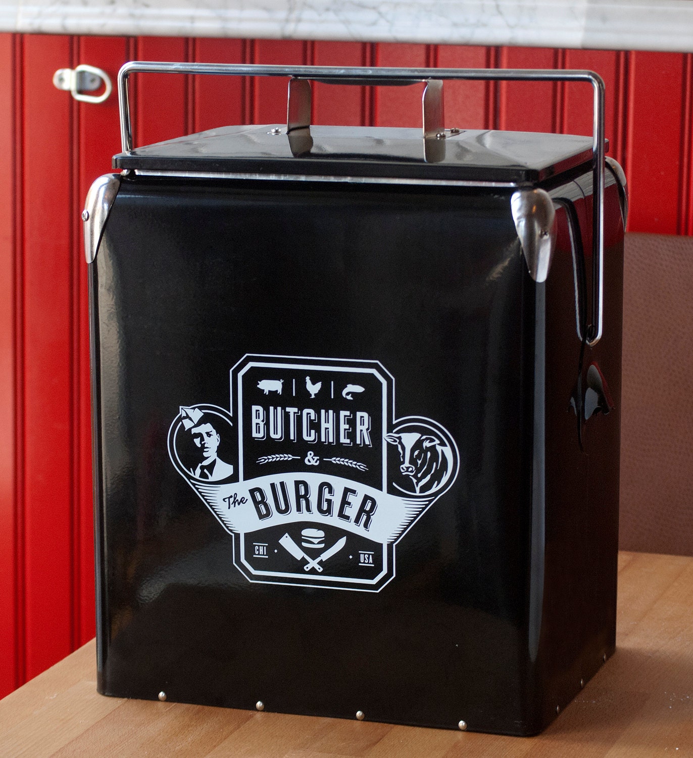 New Vintage Style Beverage Cooler by ButcherAndTheBurger on Etsy