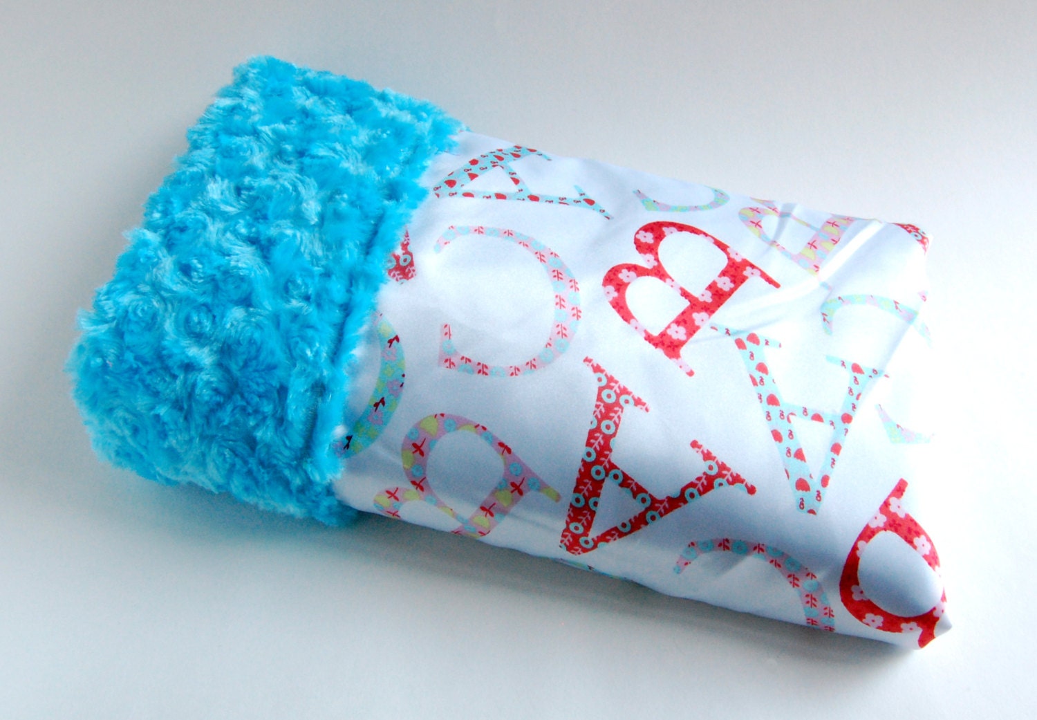 Ultra Soft Baby Blanket Minky Baby Blanket ABC Silky Satin