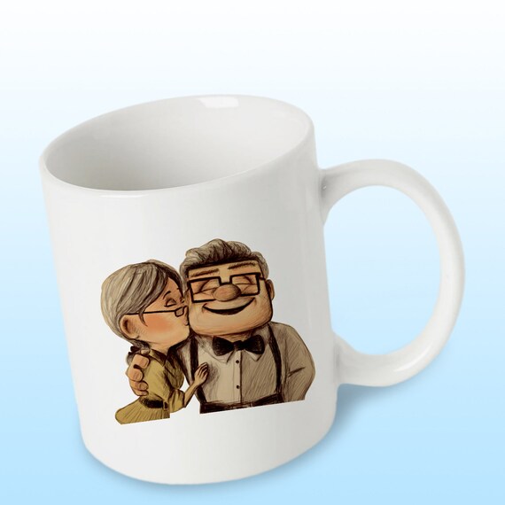 Disney Pixar Carl and Ellie Up Movies custom mug by martinmug02