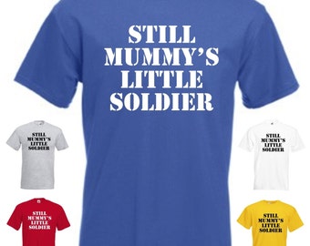 mummy's little soldier t shirt