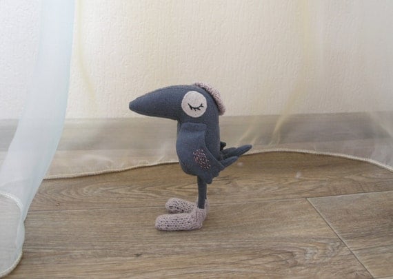 stuffed toy crow