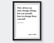 Unique andy warhol quote related items | Etsy