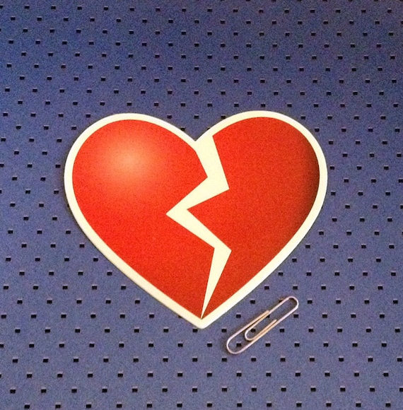 Broken Heart Bumper Sticker