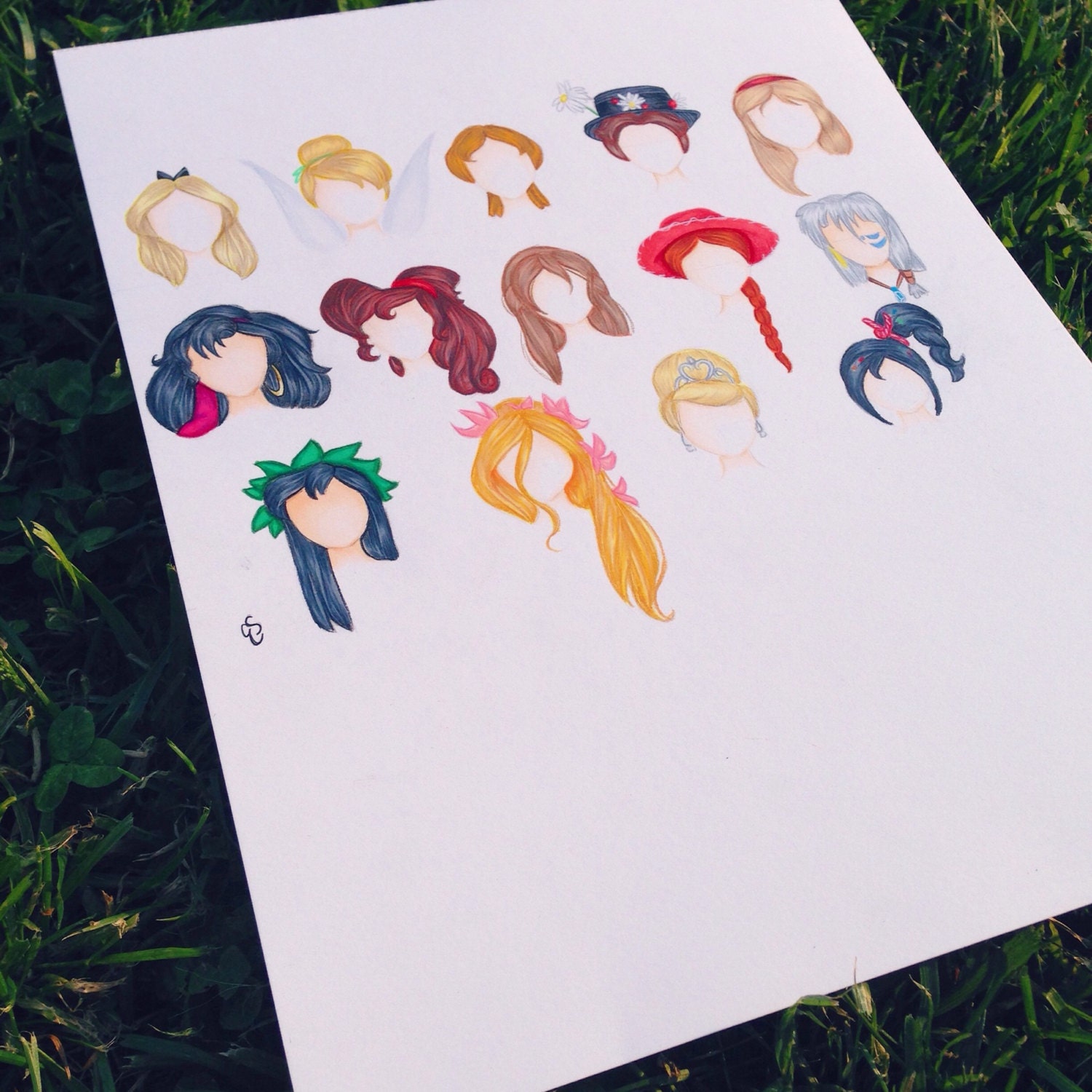 unofficial disney princesses princess hair disney by elaynadraws