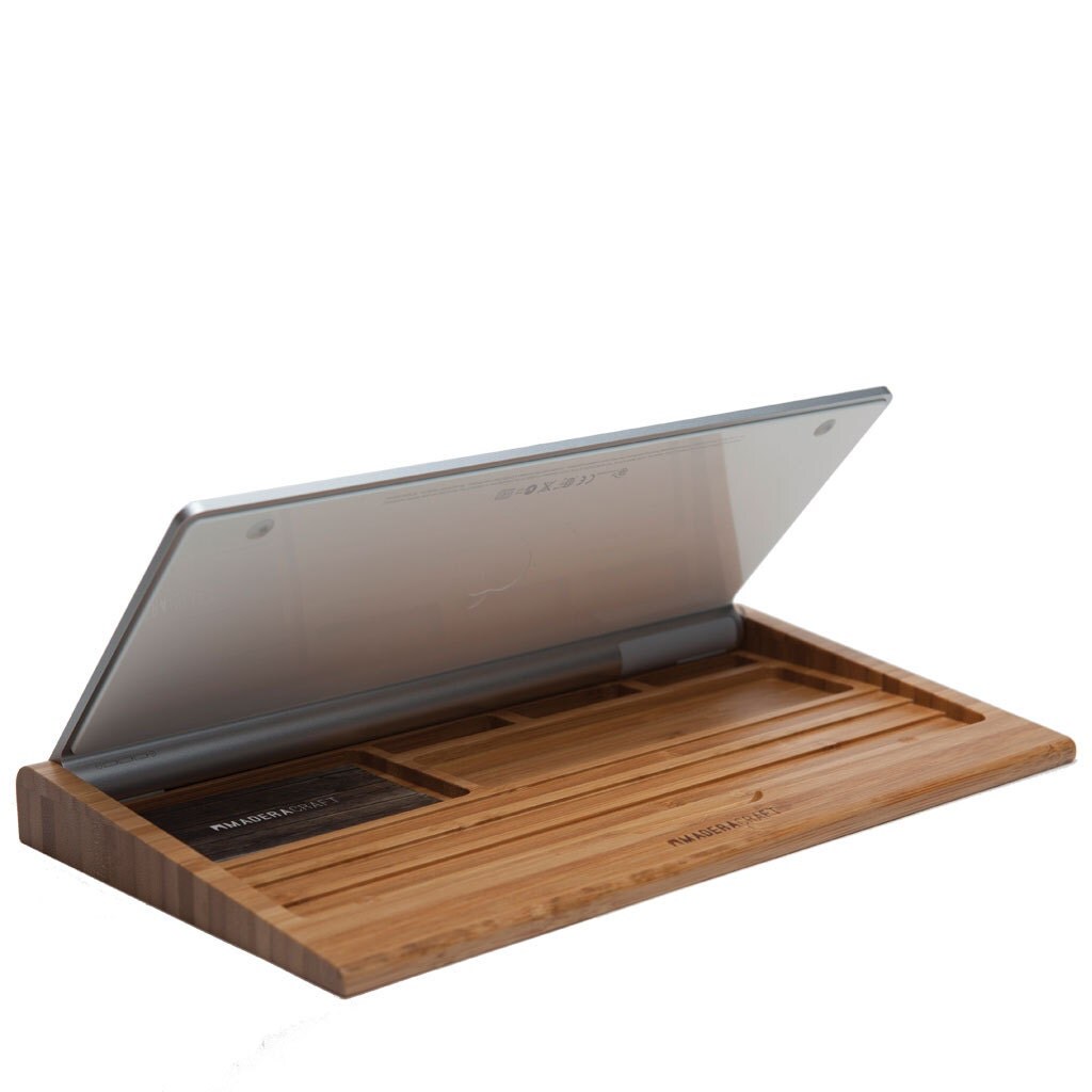 Bamboo Bluetooth Apple Wireless Keyboard holder Desk