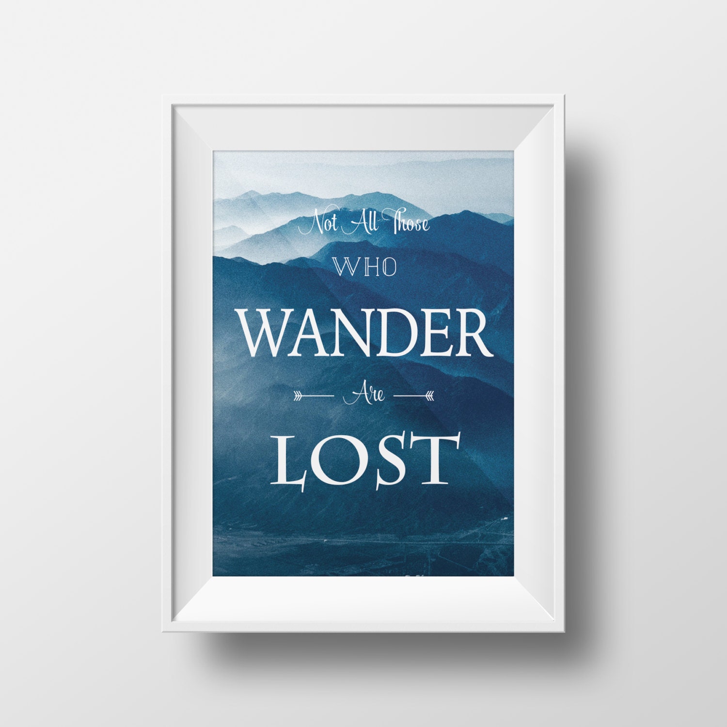 Lord of the Rings Poster Gandalf Quote Home Decor Wall Art