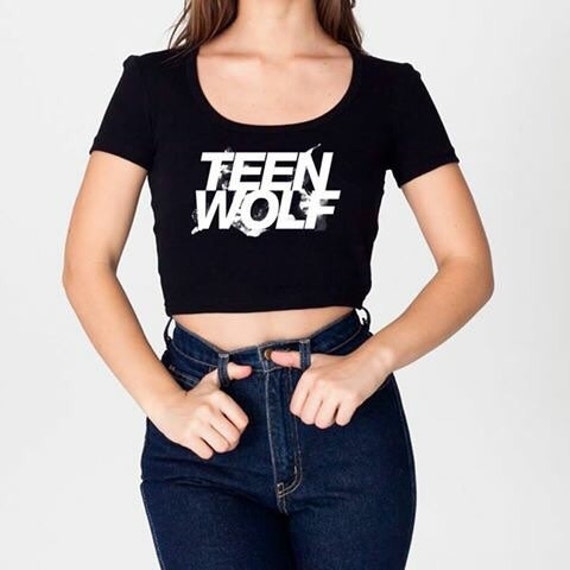 Teen Wolf Crop Top White Crop Top Shirt Tee By Cloth