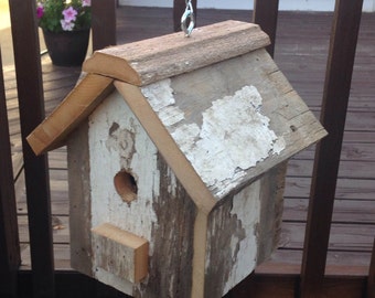 Barn Wood Birdhouse, Rustic Birdhouse, Country Birdhouse