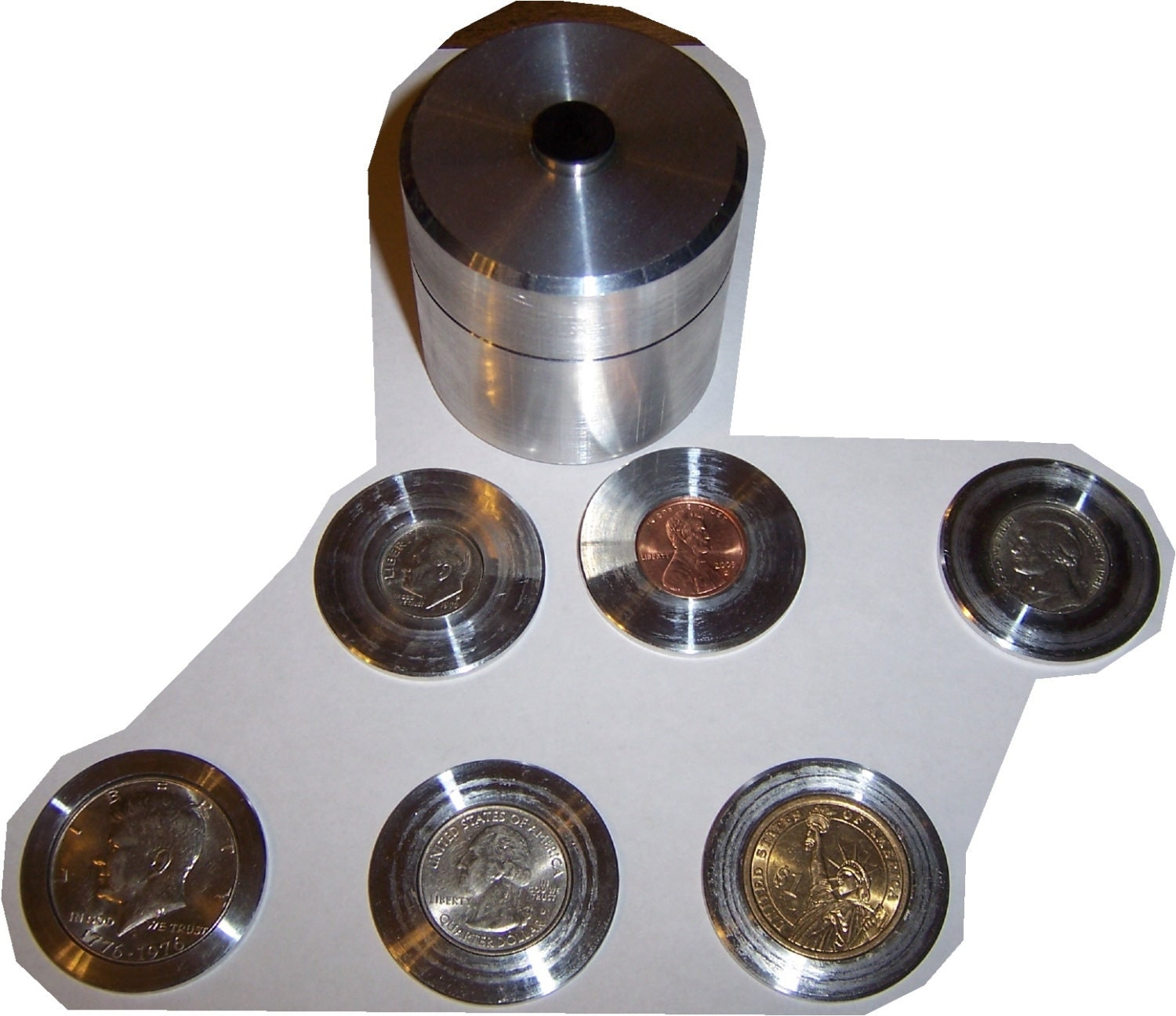 Coin Ring Center Punch kit 1.5 Silver Doll.