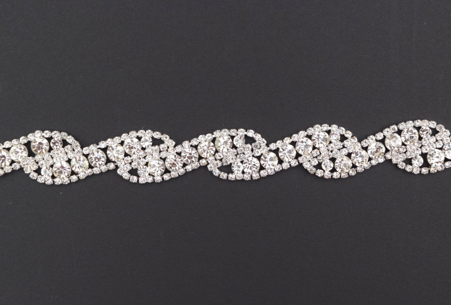 Crystal Rhinestone Trim by the Yard Wholesale Bridal Trim
