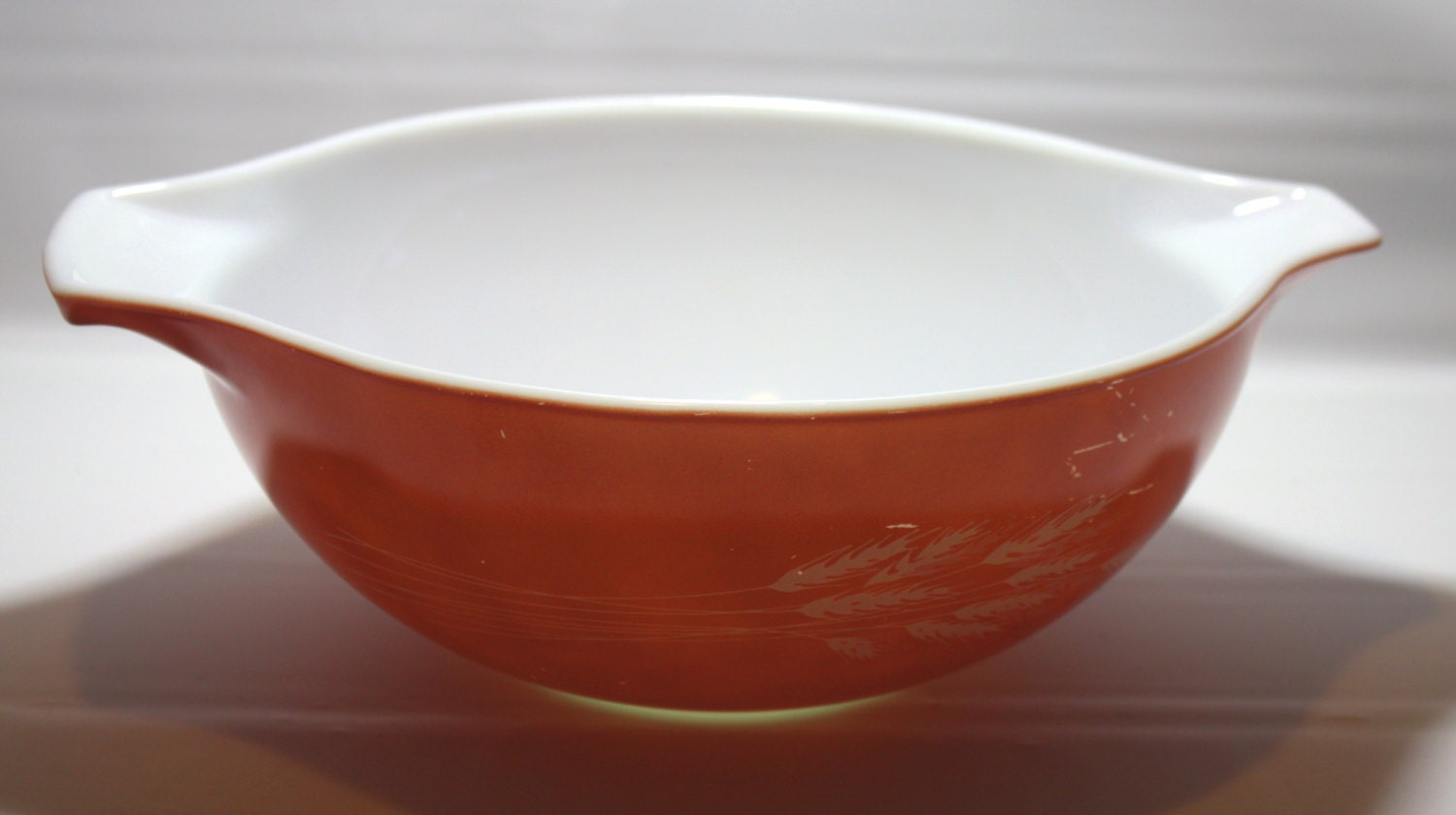 Pyrex autumn harvest wheat pattern cinderella bowl by PoetCharms