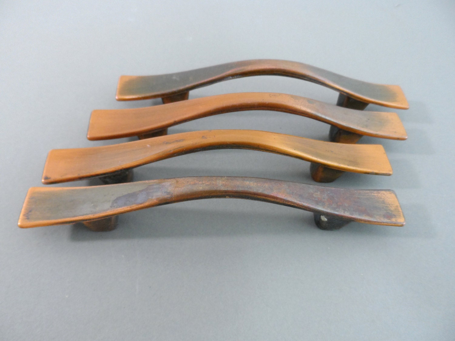 Mid Century Pulls Copper Drawer Pulls by auctionannie