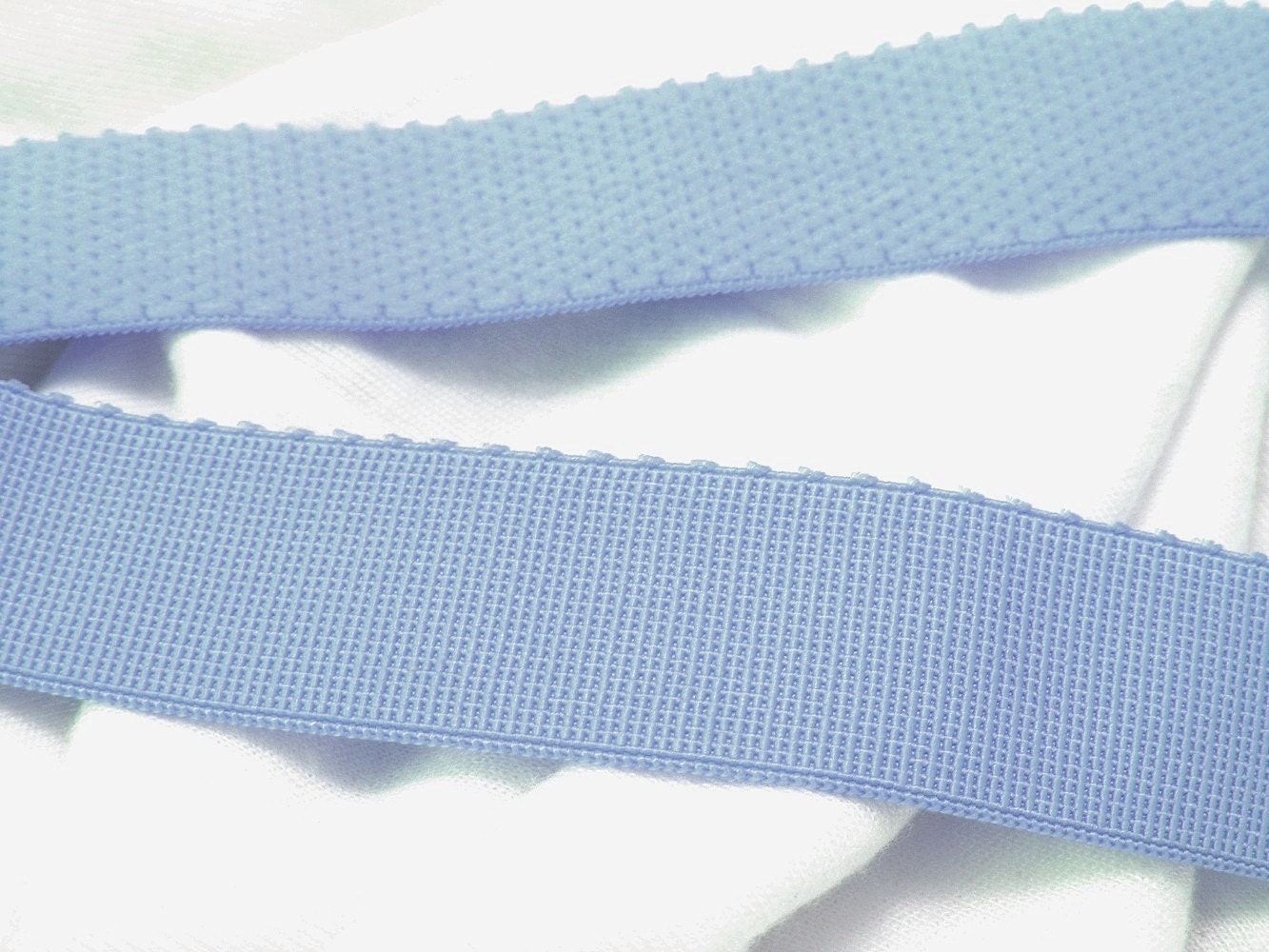 light blue comfort plush waistband elastic 1 inch wide