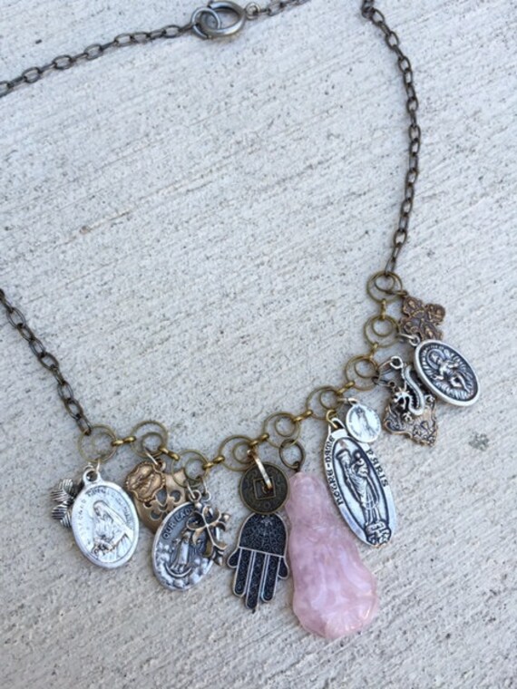 Vintage Saints Charm Necklace