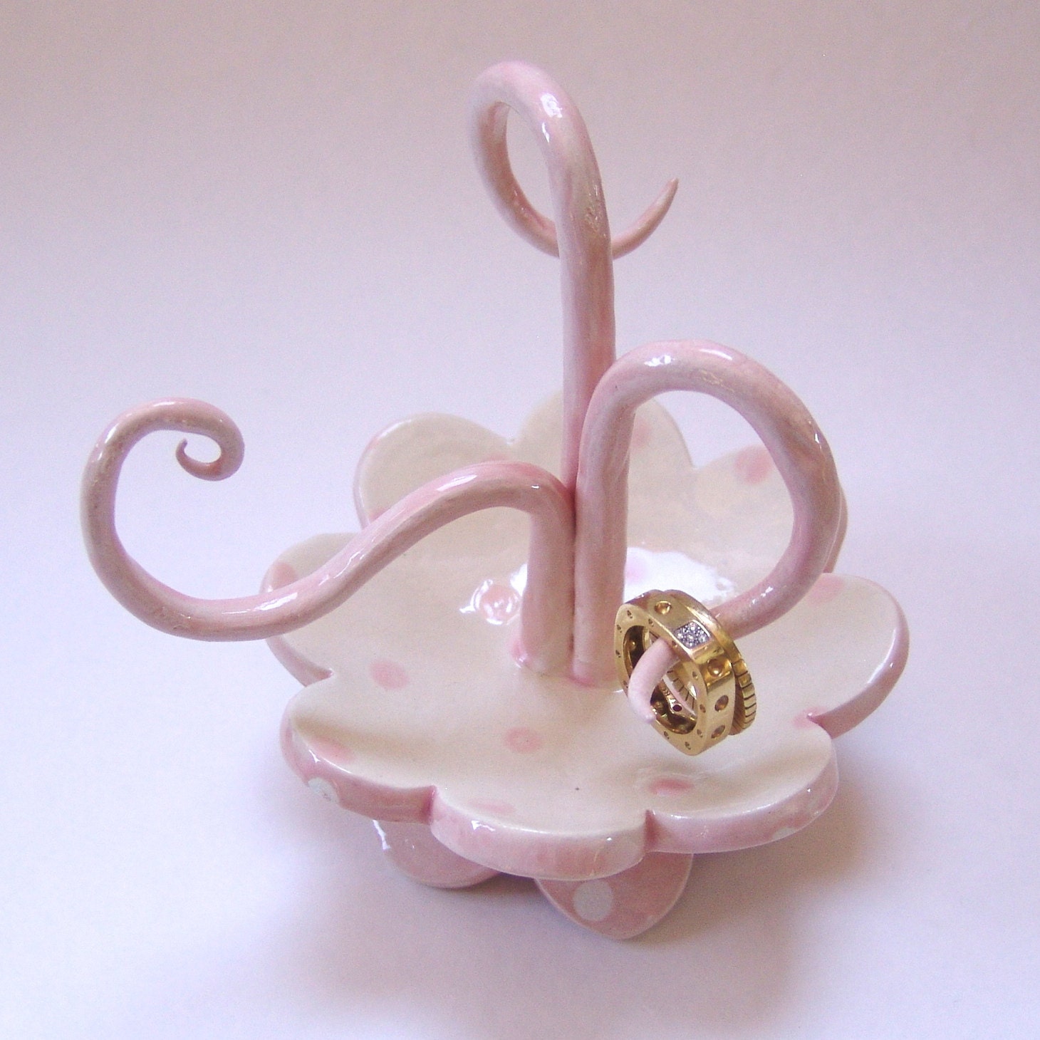 beautiful Engagement Ring holder whimsical pottery ring dish