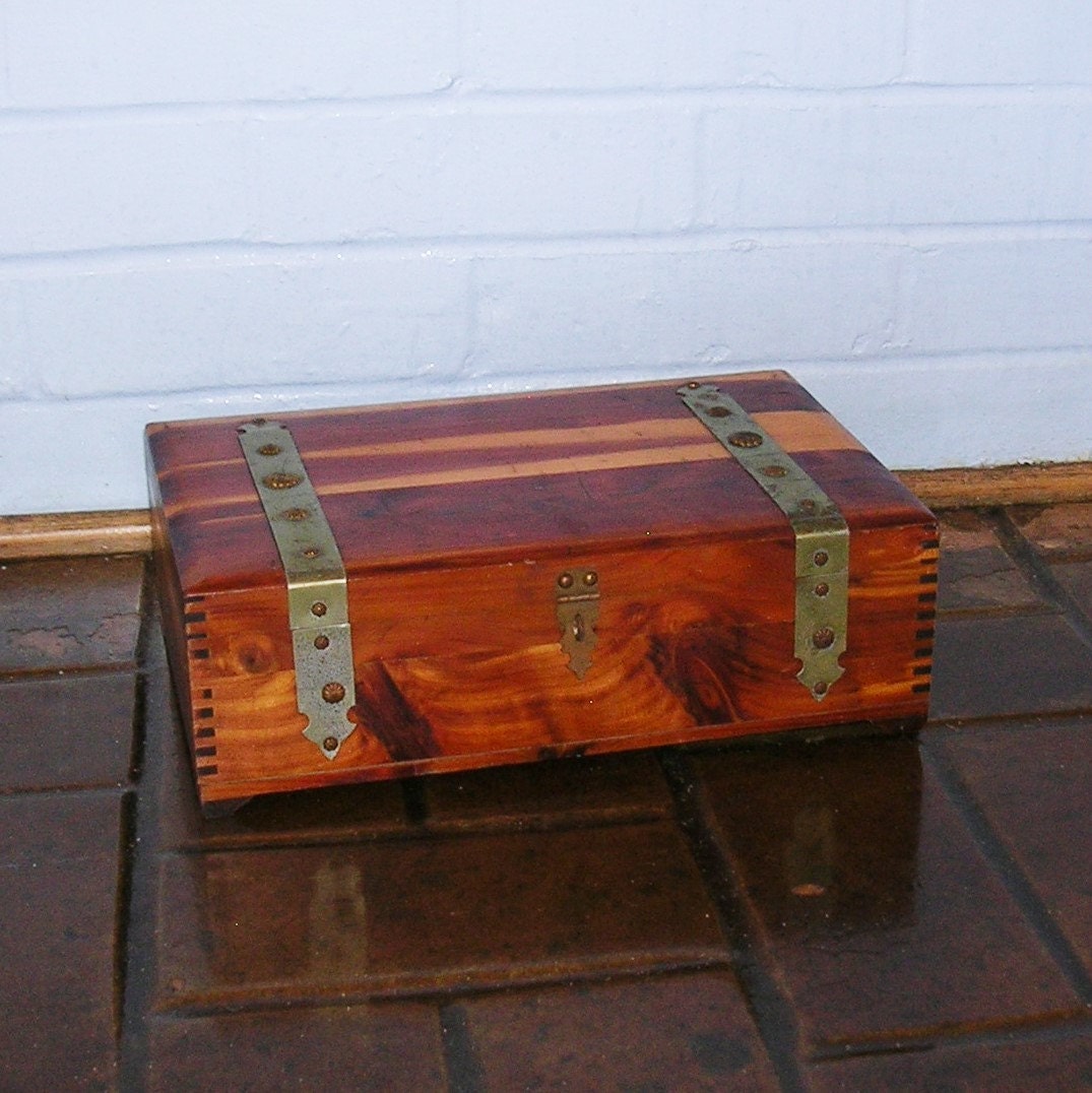 Antique vintage wood wooden cedar chest Antique vintage wood wooden cedar chest