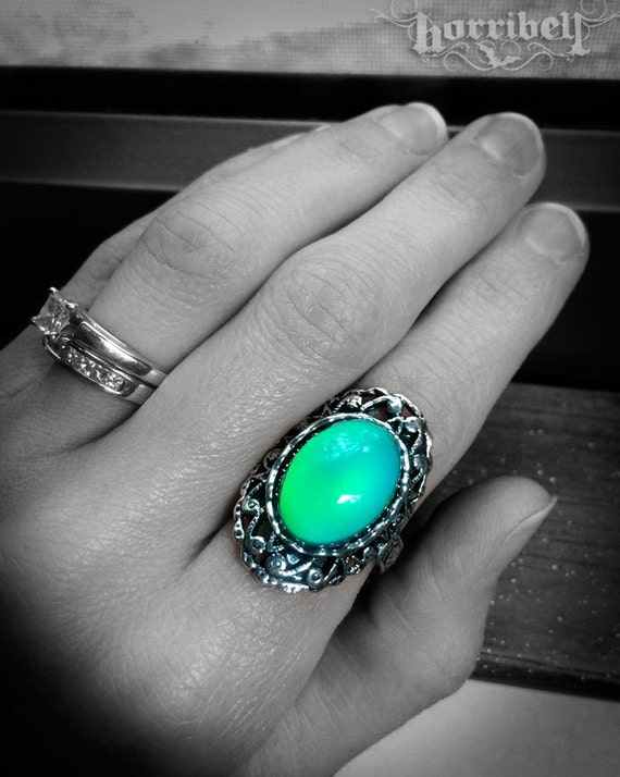 Real Mood Ring Mood Jewelry Gothic Ring Color Changing