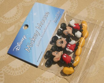 Disney Buttons - Mickey Mouse Buttons - Sewing Bulk Button - 1 1/2" Tall - 3 Shank Buttons