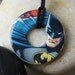 BATMAN Justice League Upcycled Papers Hardware Washer Pendant Necklace DC Comics