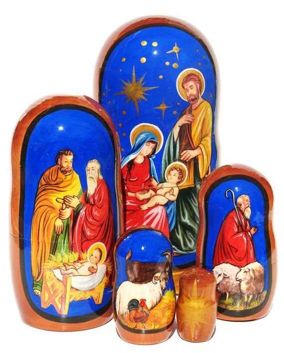 nativity russian dolls