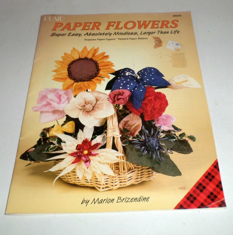 Paper Flowers Pattern Book How To Make Paper Flowers Plaid