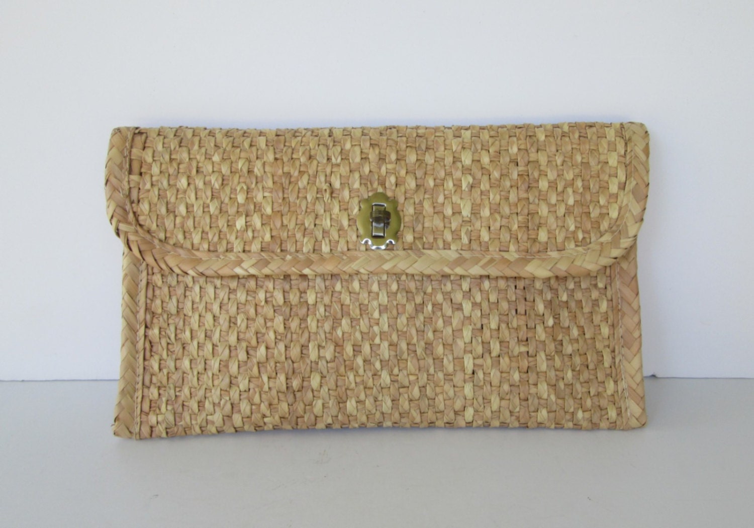 straw clutch bag h&m