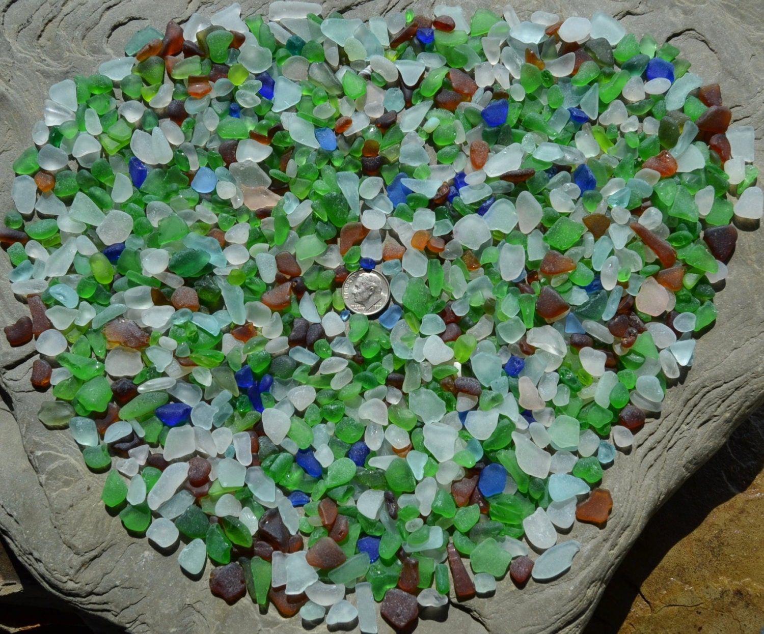 Beach Glass from Lake Erie Bulk Rough Lot Small Tiny