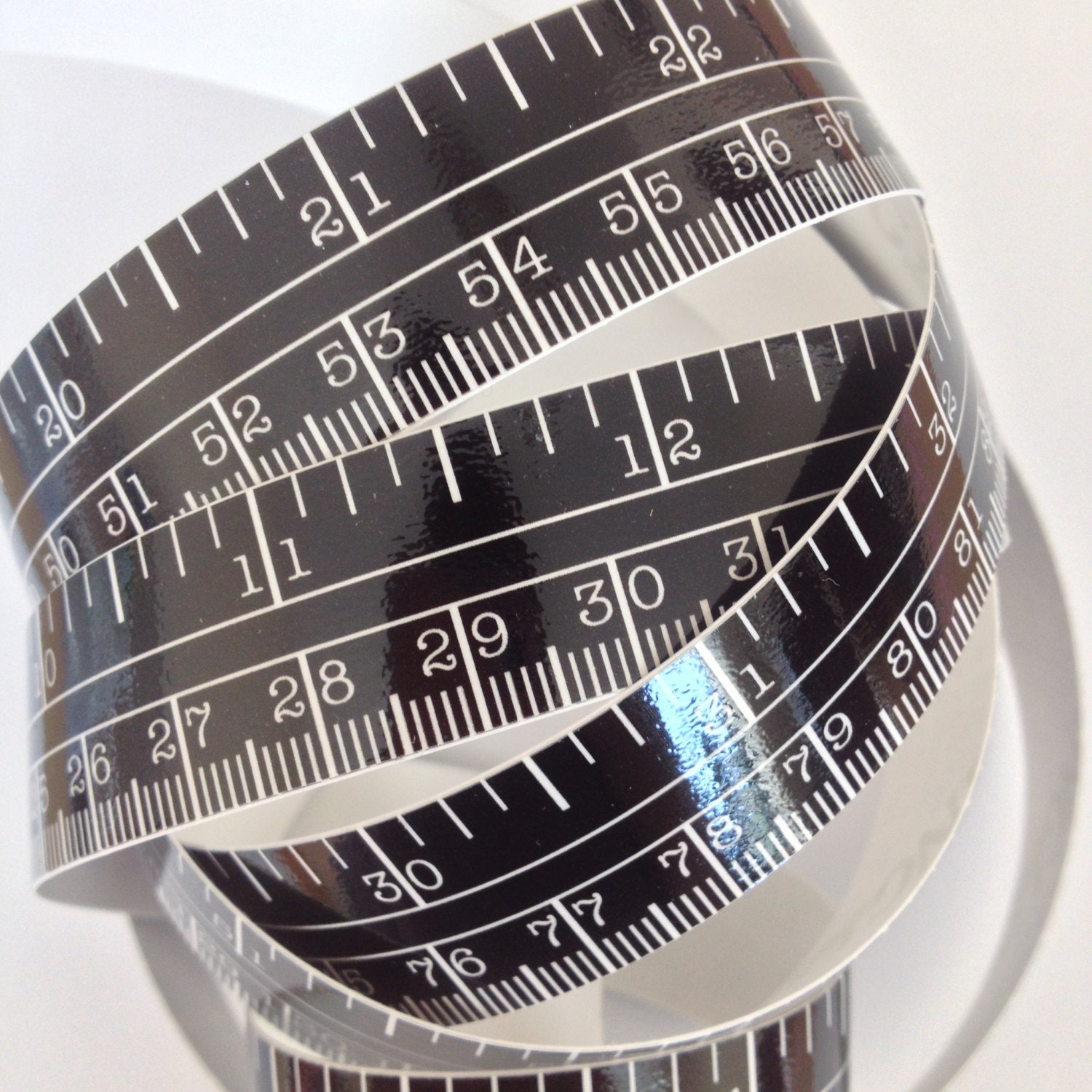 60 Black Self Adhesive Vinyl Measuring Tape