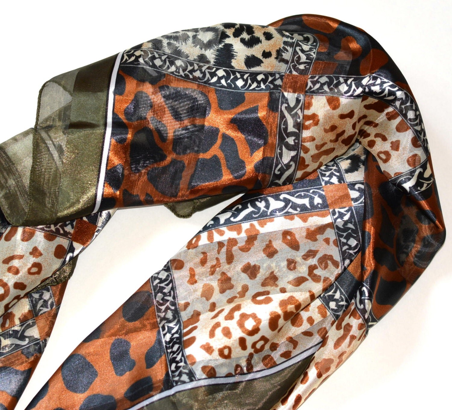 Animal Print scarf/Square scarf/handkerchief