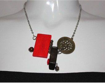 bijoux mode, collier court, bijoux fantaisie, cadeau bff, short necklace, collier noir, mode jewelry, collier ajustable, collier corde cirée