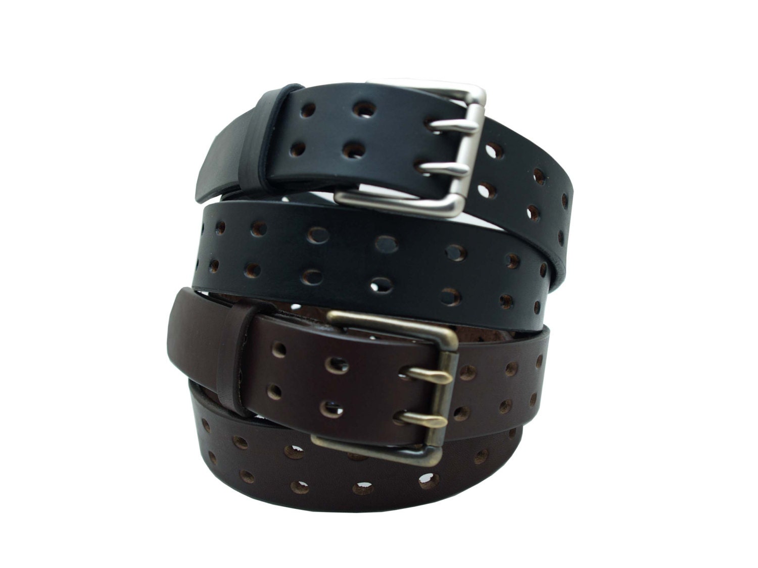 Double Hole Leather Belt