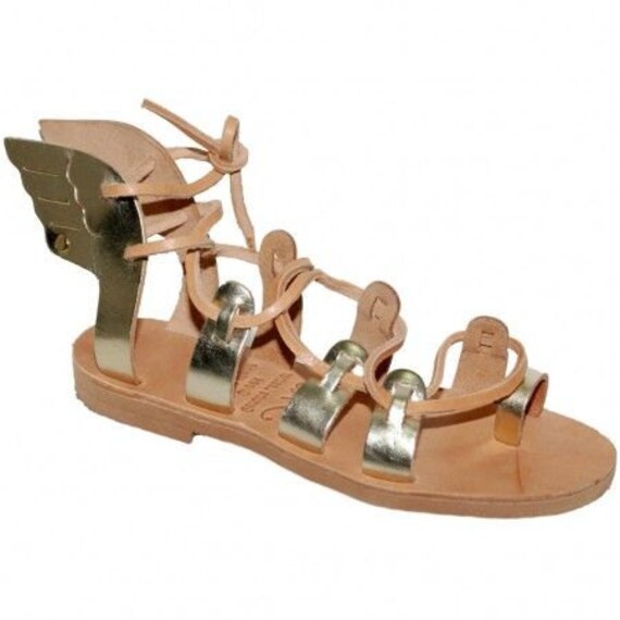 Hermes - Lace up Greek Leather sandals - greek sandals, authentic ...