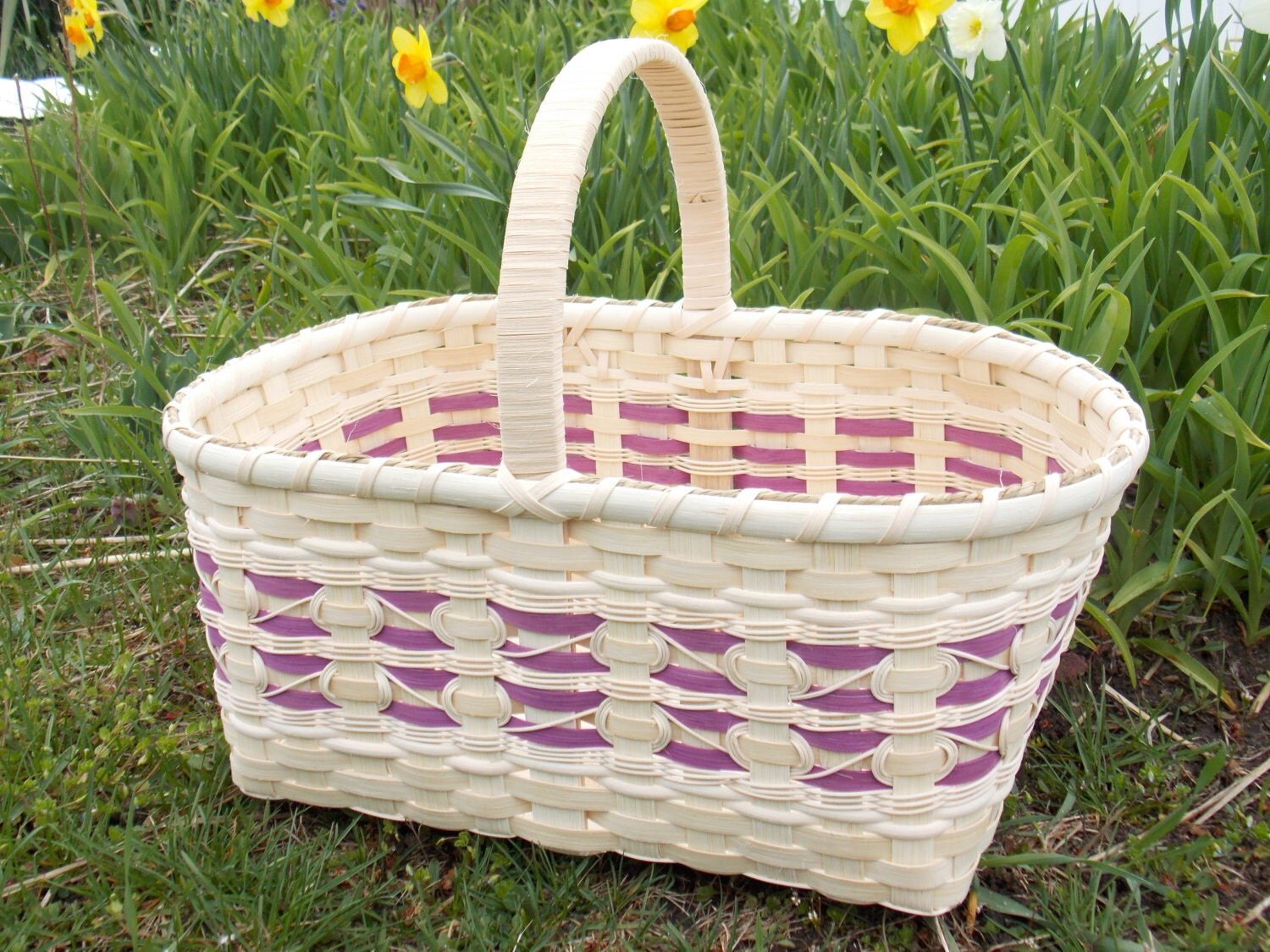 Woven Picnic Basket Market Basket Large Basket Wicker