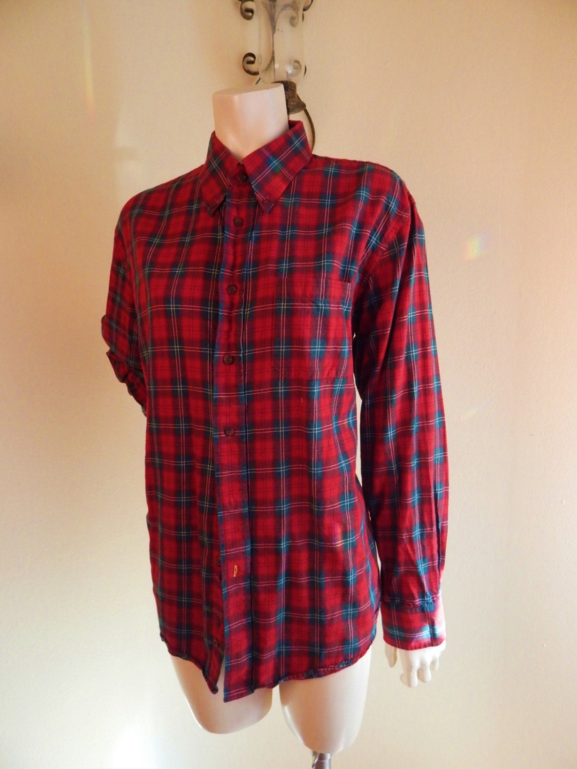 vintage Pendleton shirt Canterbury Cloth Large womens plaid
