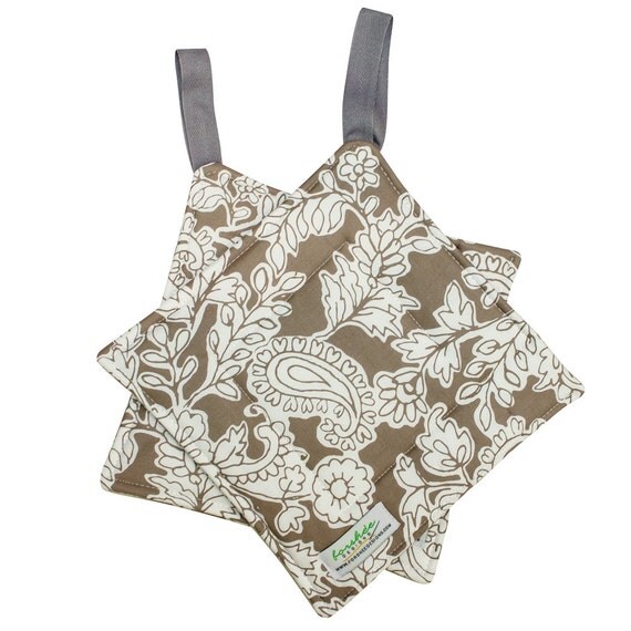 Handmade Floral Potholder Heat Resistant by forsheedesigns