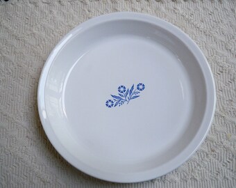 Vintage Kitchen Bakeware Corning Ware Pie Plate 9 IN. Blue Cornflower