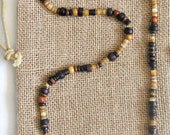 Men's Brown Beaded Necklace