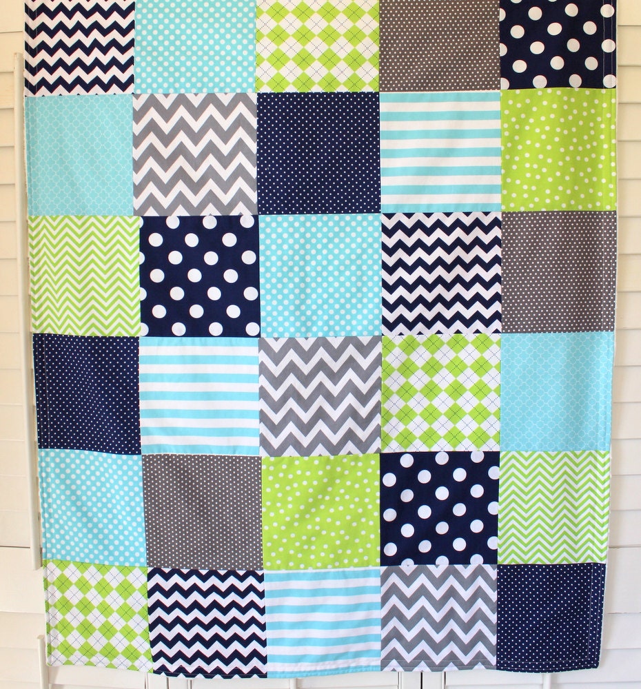 Baby Boy Blanket Nursery Decor Minky Blanket Crib Blanket