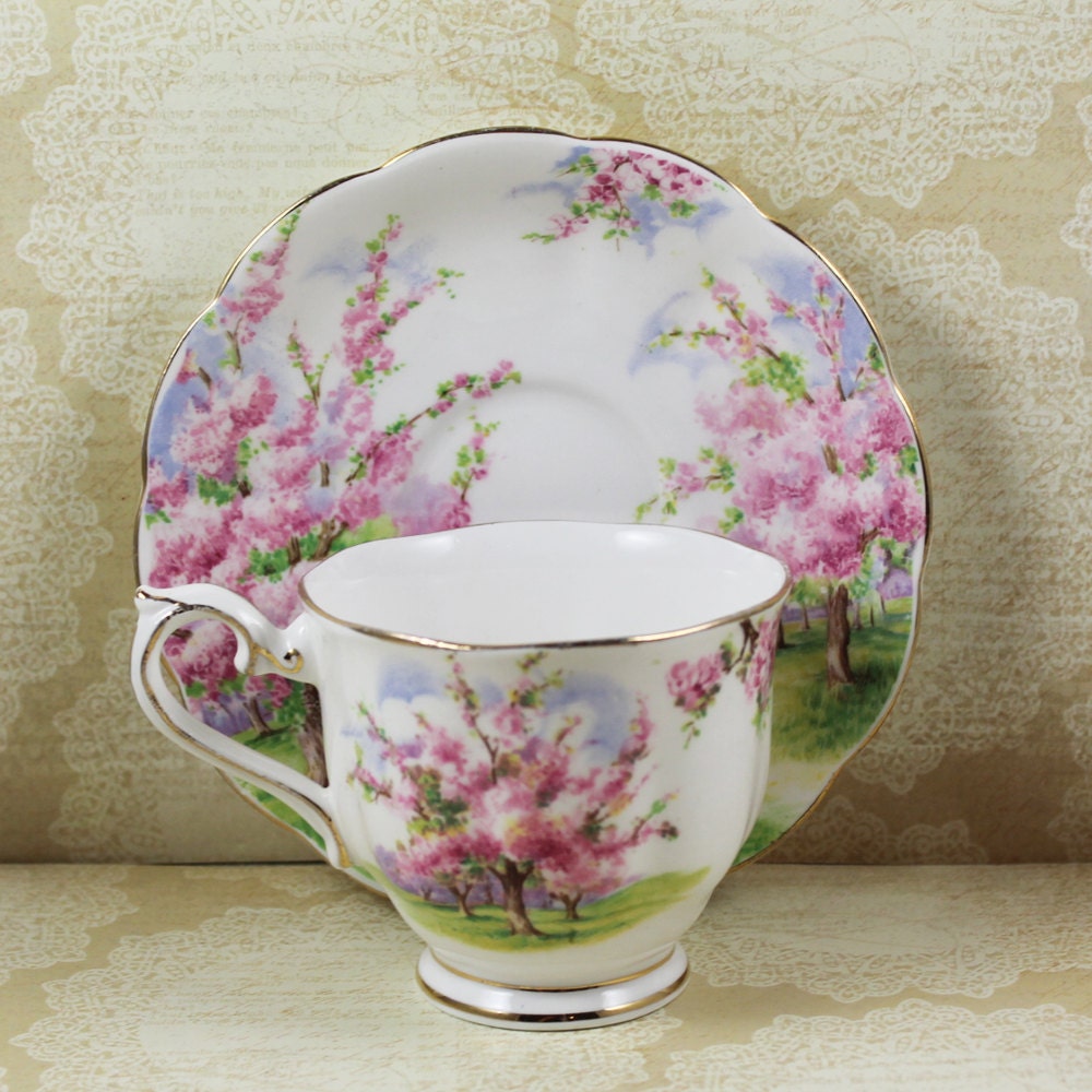 Royal Albert 1930s Blossom Time Bone China Tea Cup