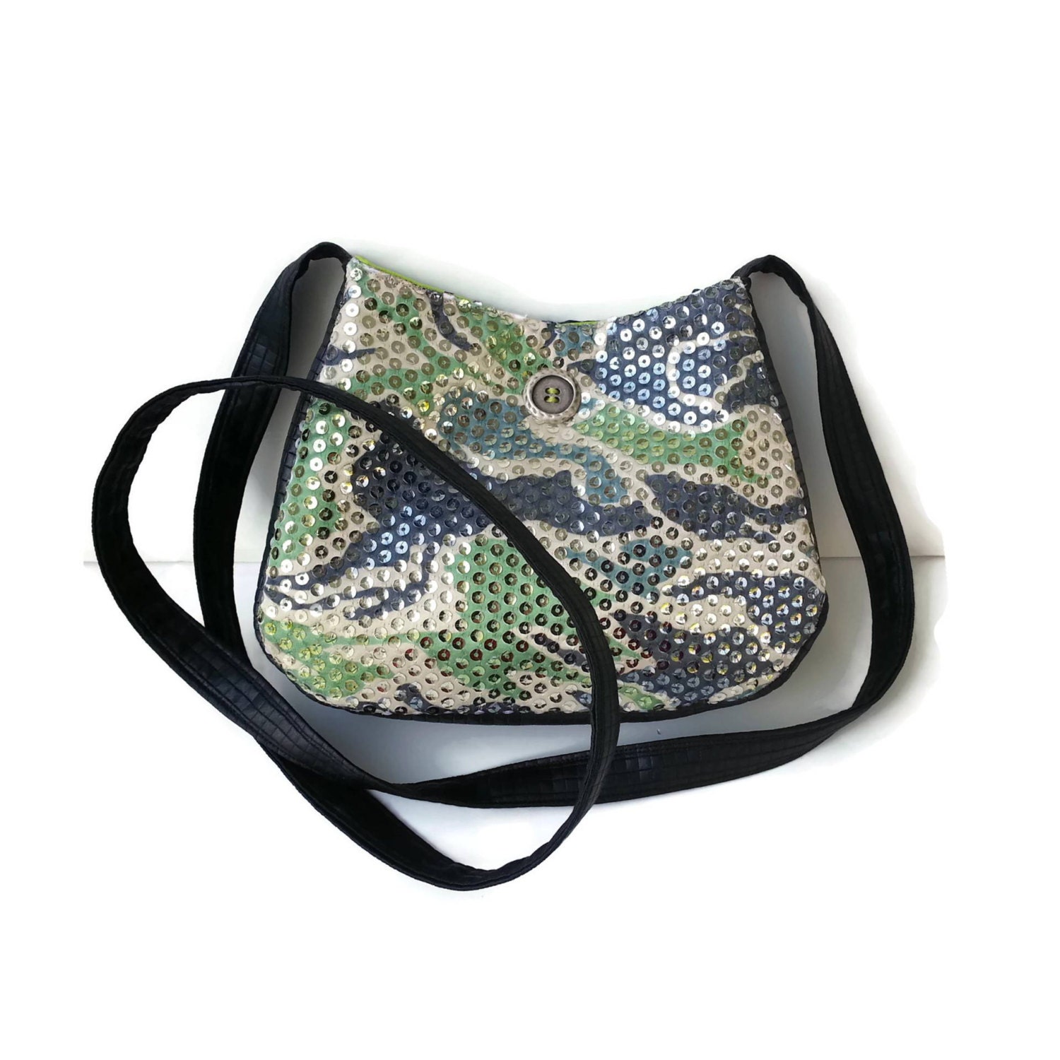 neoprene camo crossbody