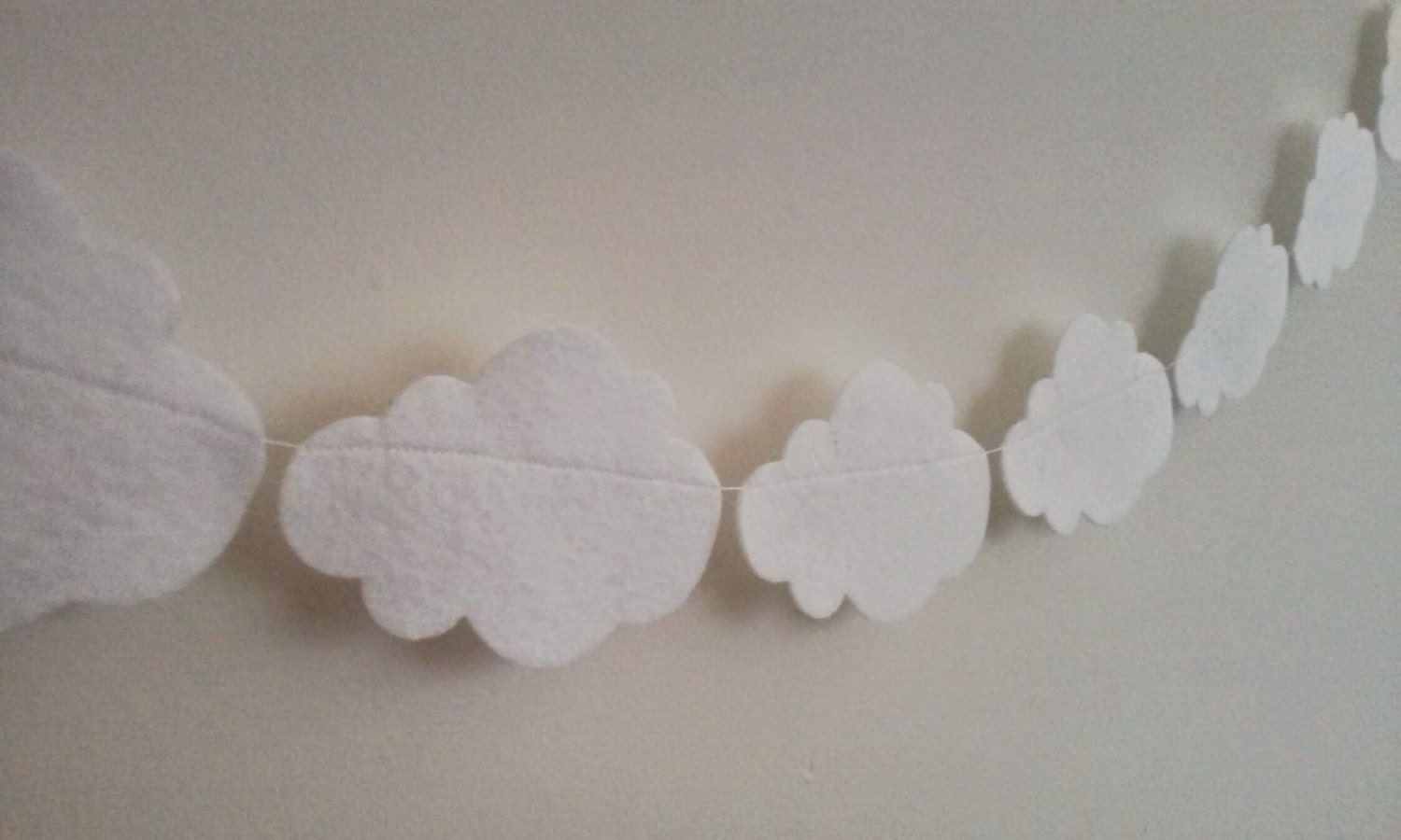 Felt Cloud Garland Cloud Nursery Baby Shower