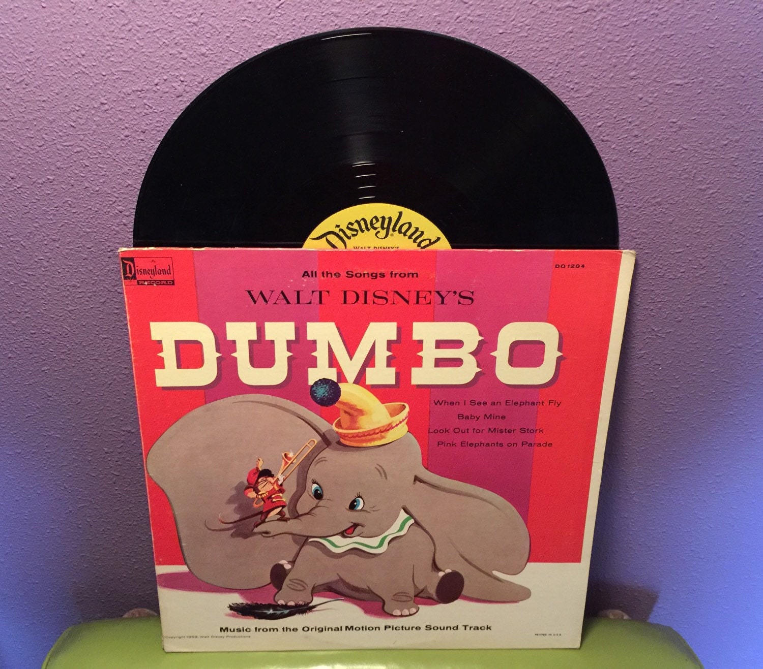 disney dumbo vinyl picture disc