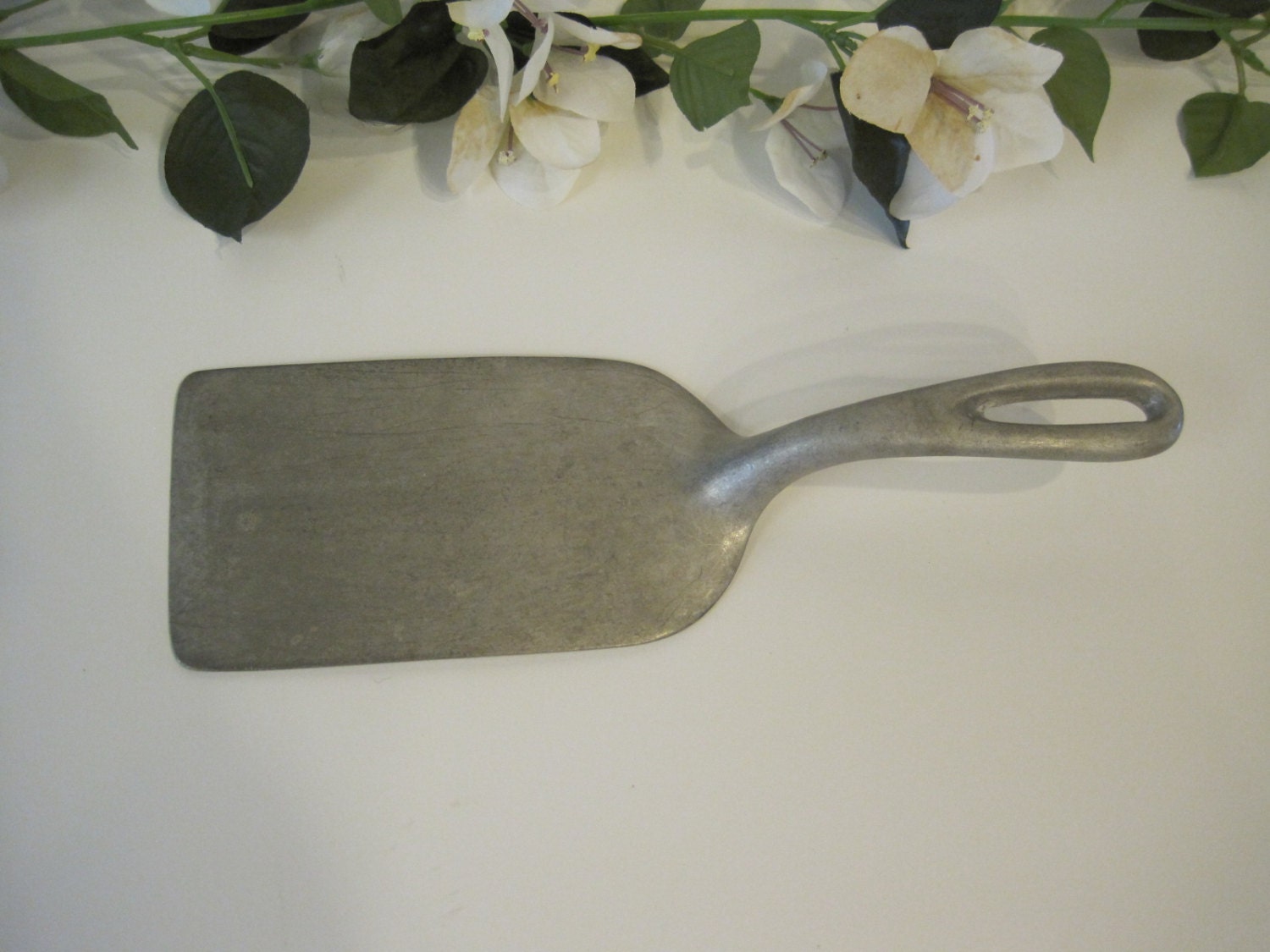 Vintage Chatillon Solid Cast Aluminum Butter and Lard Trowel 1940s Haute Juice