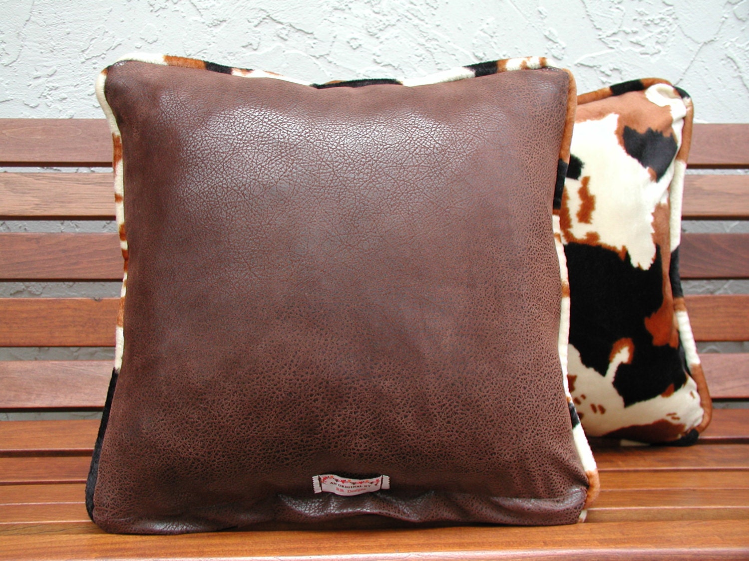 brown cow pillow